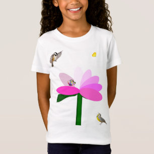 T-shirts pour filles d'amis du printemps