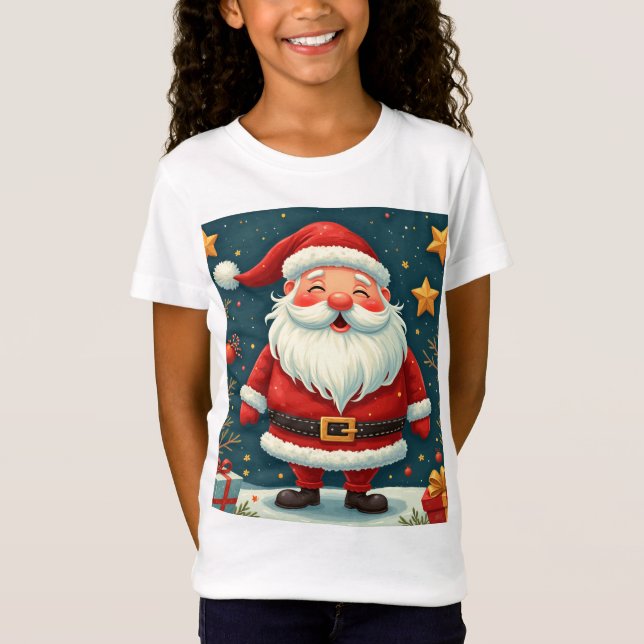 T-shirts pour filles de père Noël (Devant)