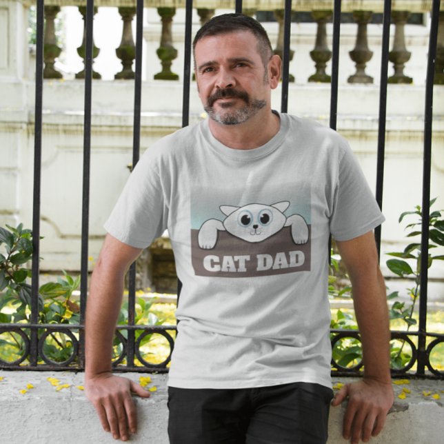 T-shirts pour homme CAT DAD (Créateur téléchargé)