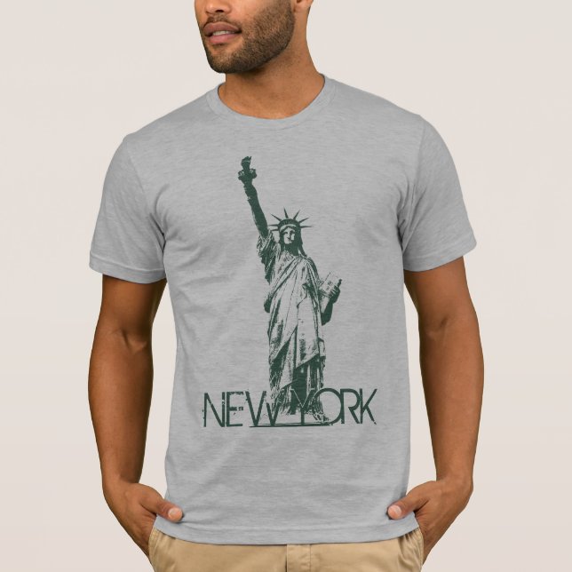 T-shirts pour hommes à New York Statue des Chemise (Devant)