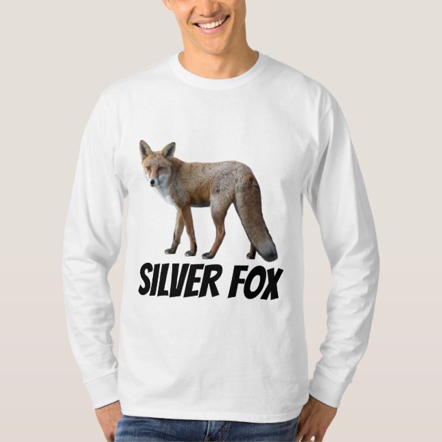 T-SHIRTS POUR HOMMES DE FOX D'ARGENT (Devant)