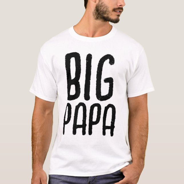 T-shirts pour hommes PAPA BIG (Devant)