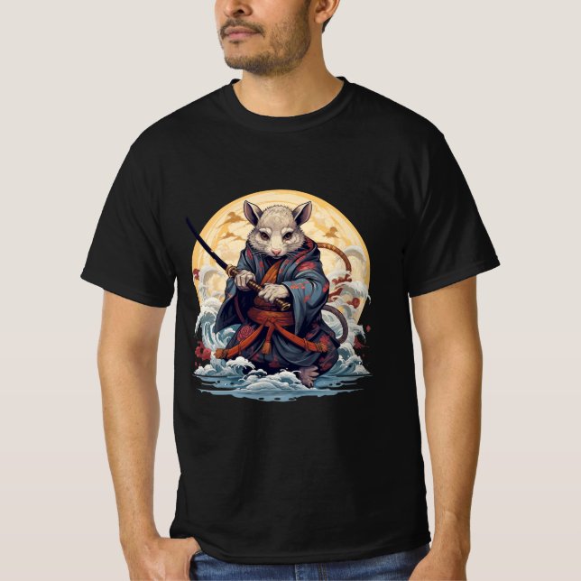 T-shirts pour hommes Samurai Rat (Devant)