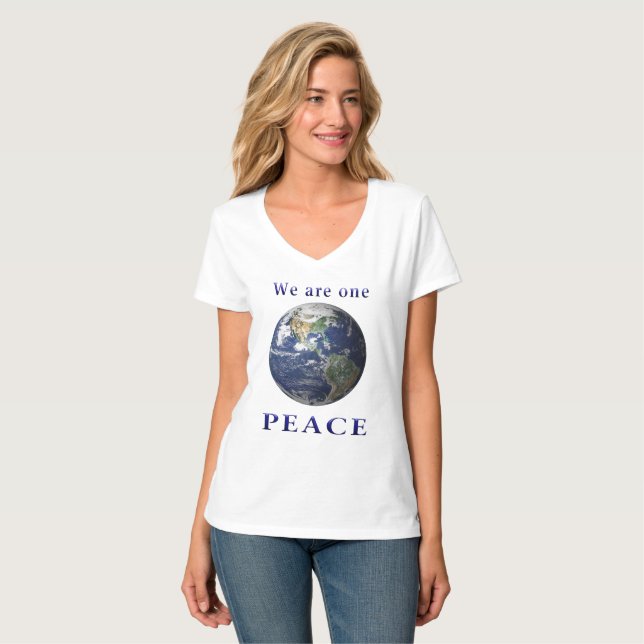 T-shirts pour la paix dans le monde (Devant entier)