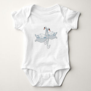 T-shirts pour les Mariages de White Swans Clipart