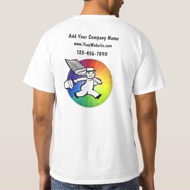 T-shirts pour peintres professionnels (Dos)