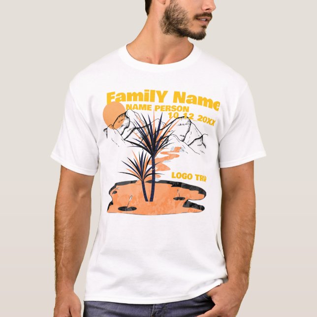 T-shirts pour souvenirs de famille 2026, (Devant)