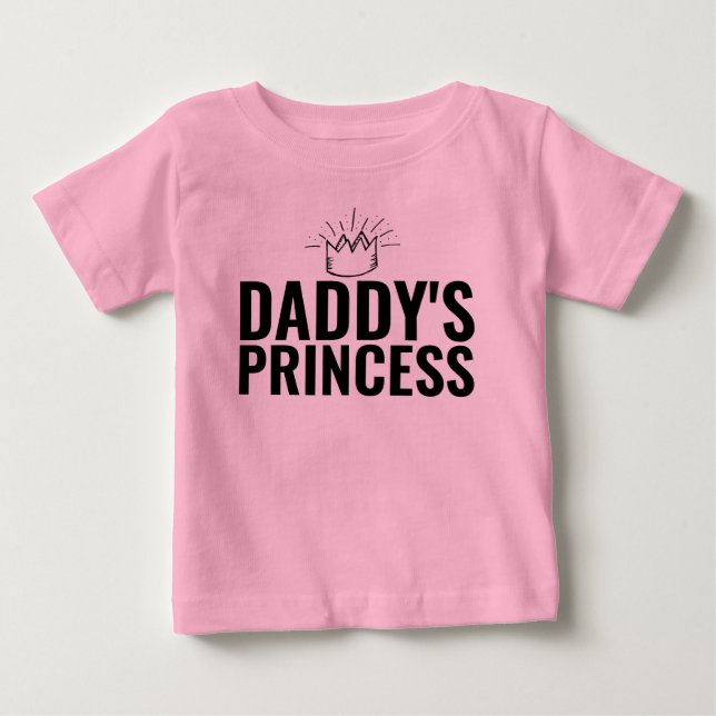 T-SHIRTS POUR TOUT-PETITES PRINCESSE DE PAPA (Devant)