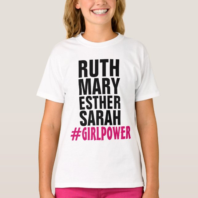T-shirts POUVANT FILLE CHRÉTIENNE, RUTH SARAH ESTH (Devant)