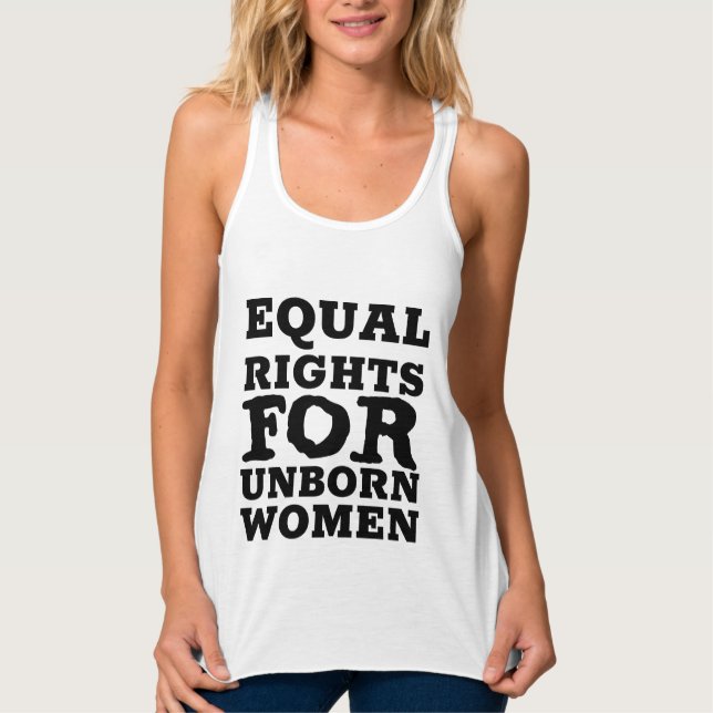 T-shirts PRO-LIFE, EQUAL RIGHTS UNBORN Womens (Devant)