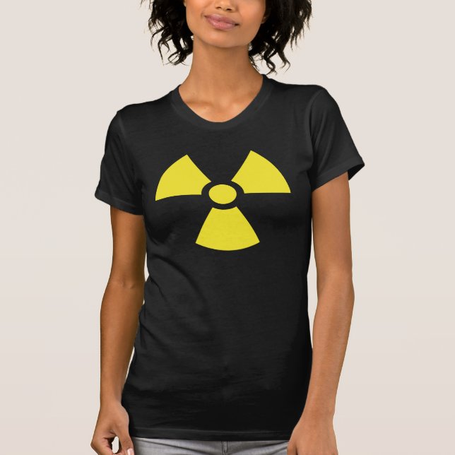 T-shirts radioactif de symbole (Devant)