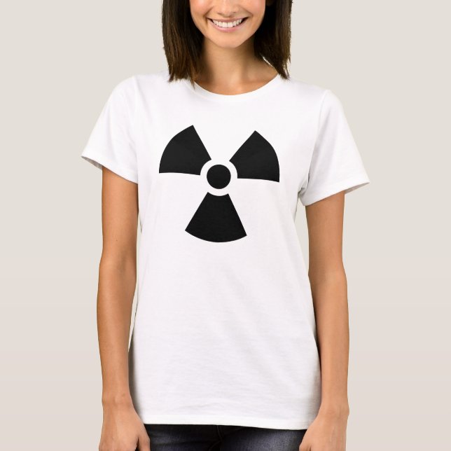 T-shirts radioactif de symbole (Devant)