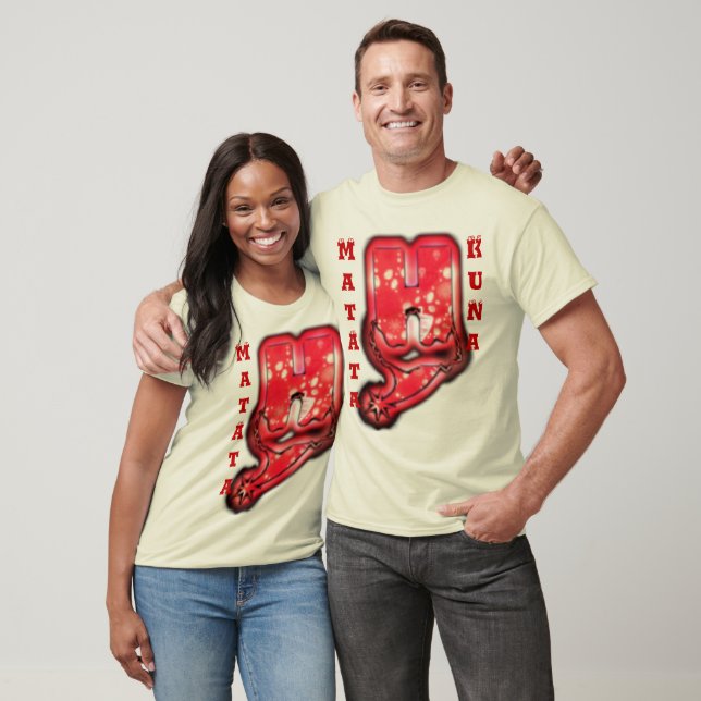 T-shirts Red Vintage Hakuna Matata Cadeaux (Unisexe)