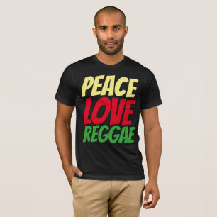 T-shirts REGGAE, PEACE LOVE