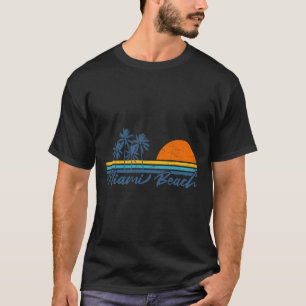 T-shirts rétro Miami Beach Floride Femmes Hommes C