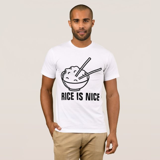 T-shirts RICE LOVER. LE RIZ EST BON (Devant entier)