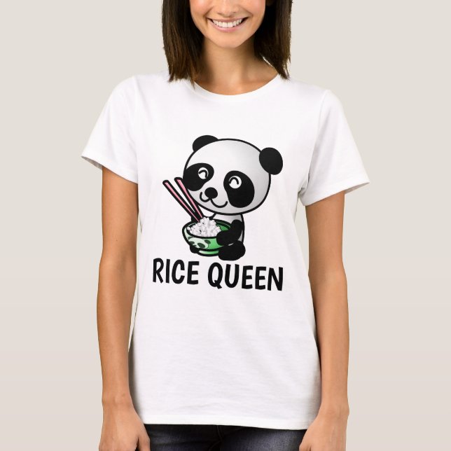 T-shirts RICE QUEEN, RICE LOVER Drôle Drôle (Devant)
