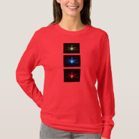 T-shirts rougeoyant de libellules