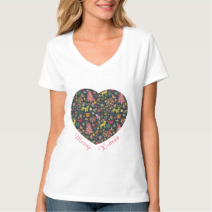 T-shirts sans couture de motif de Noël de