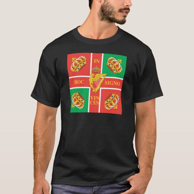 T-shirts sauvage de drapeau de régiment d'oies (Devant)