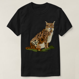 T-shirts sauvages de la vie de chat sauvage de