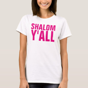 T-shirts SHALOM Y'ALL Dames rose