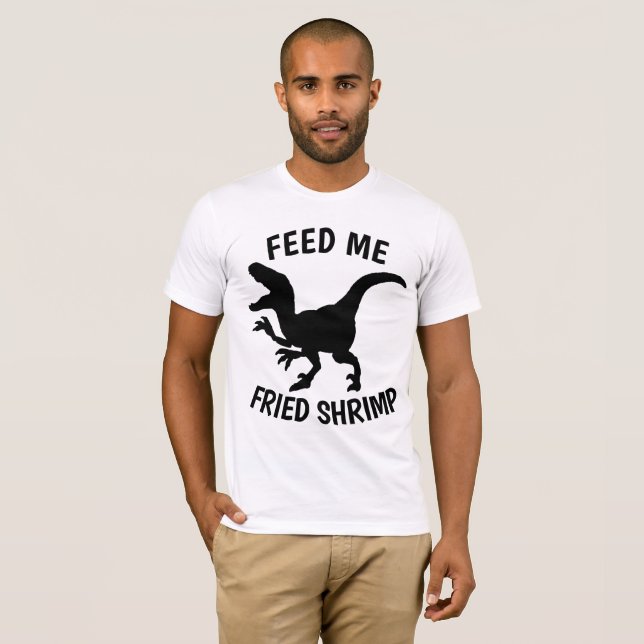 T-shirts SHRIMP FRIED, SHRIMP LOVER (Devant entier)
