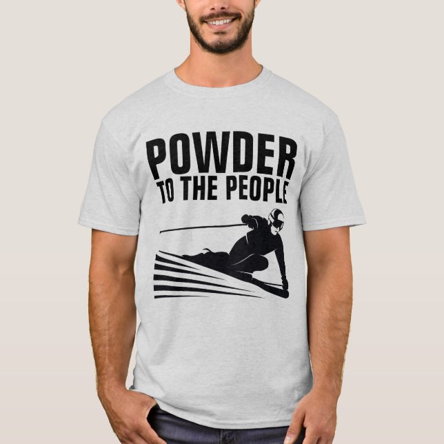 T-shirts SKI, PUISSANCE AUX GENS (Devant)