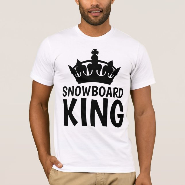 T-shirts SNOWBOARD KING (Devant)
