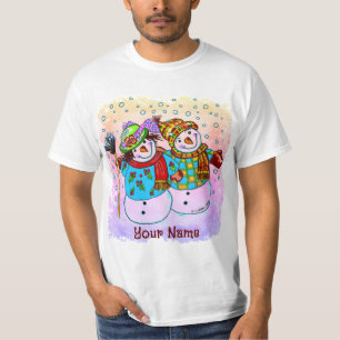 T-shirts Snowman Couple