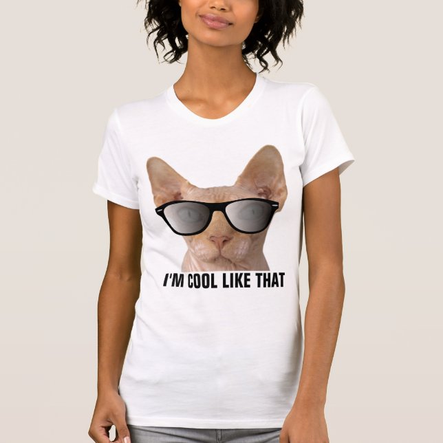 T-Shirts Sphynx Chat Sans Poils Drôle (COOL COMME  (Devant)