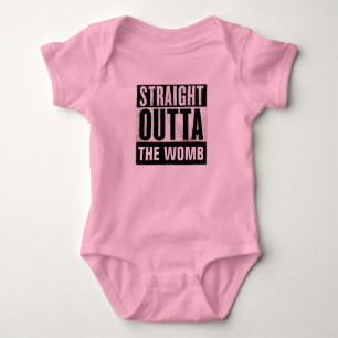T-shirts STRAIGHT OUTTA THE WOMB, BÉBÉE FILLE