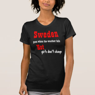 T-shirts suédois pour filles chaudes