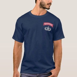 T-shirts supérieur de parachutiste d'étiquette de