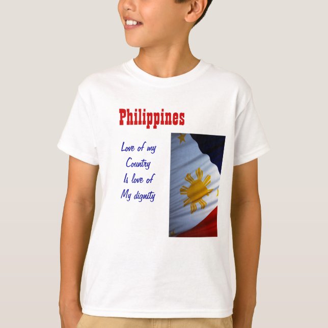T-shirts sur la dignité des Philippines (Devant)