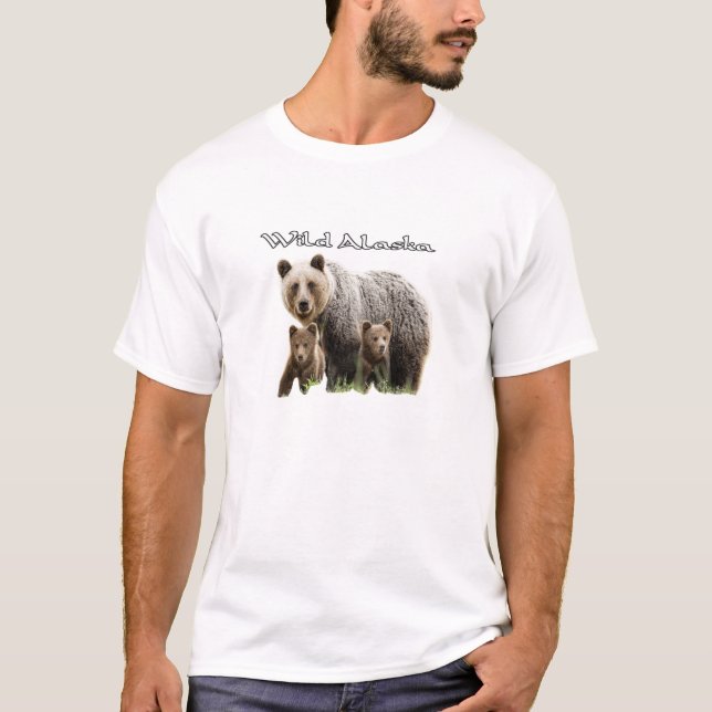 T-Shirts sur la faune de l'Alaska (Devant)