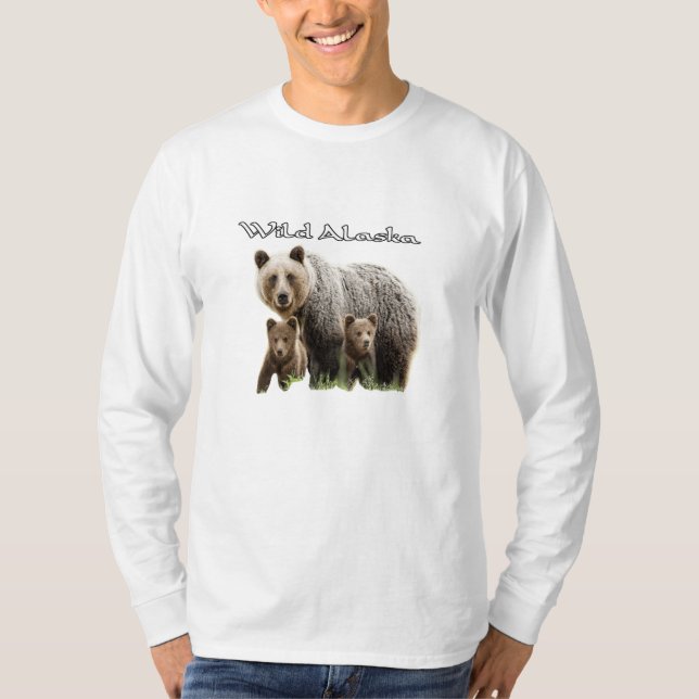 T-shirts sur la faune de l'Alaska (Devant)