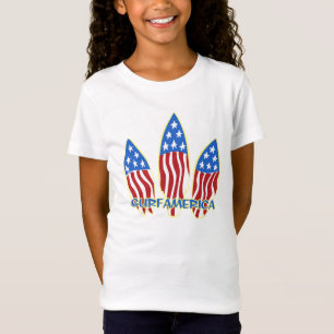 T-shirts surf America Girls
