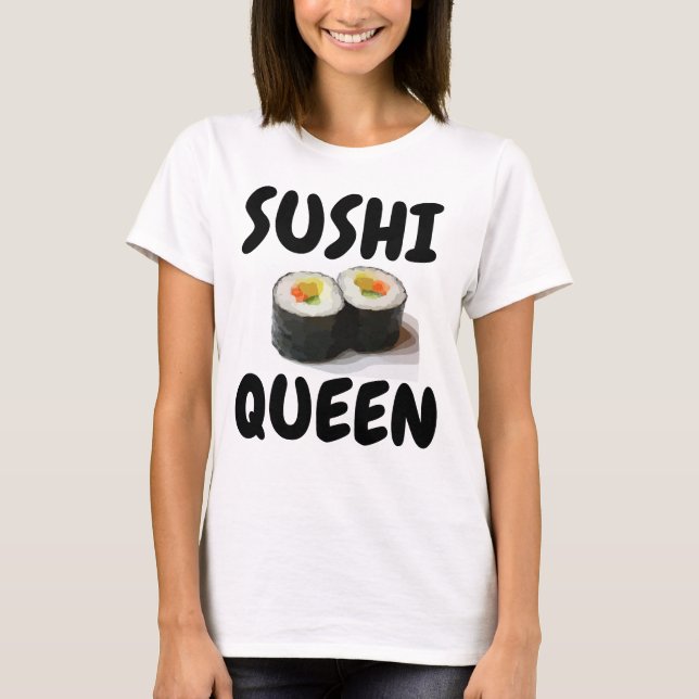 T-shirts SUSHI QUEEN Sushi Lover (Devant)
