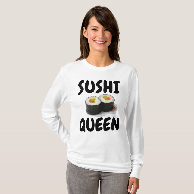 T-shirts SUSHI QUEEN Sushi Lover (Devant entier)