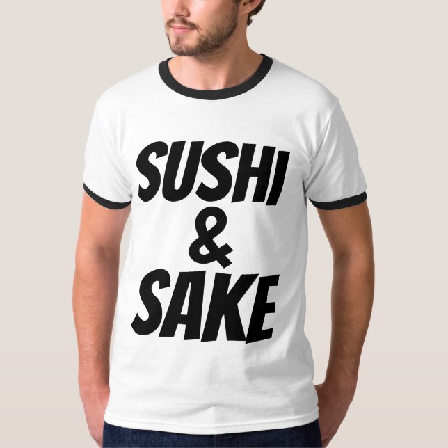 T-shirts SUSHI & SAKE (Devant)