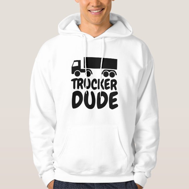 T-SHIRTS SWEAT - SHIRTS À CAPUCHE DE TRUCKER DUDE (Devant)