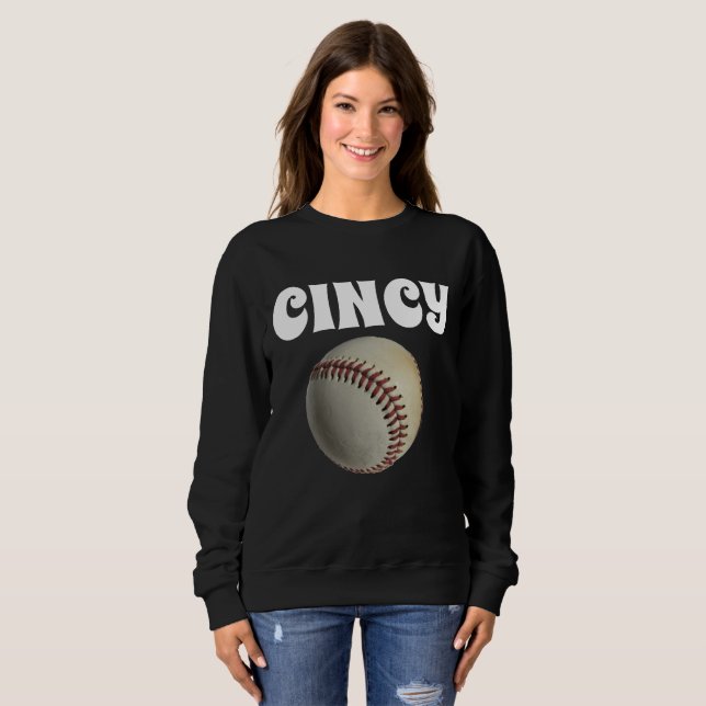 T-shirts Sweatshirt de baseball de Cincinnati (Devant entier)