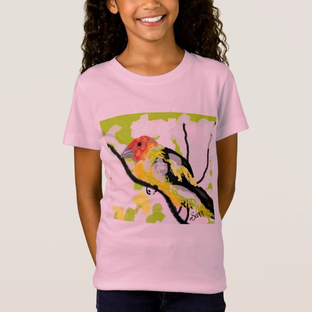 T-Shirts : Tanagers Bird Of Oregon (Devant)