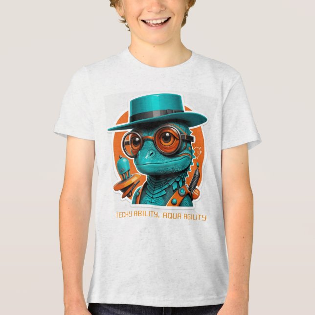 T-shirts Tech Lizard Lunge Unisex (Recto)