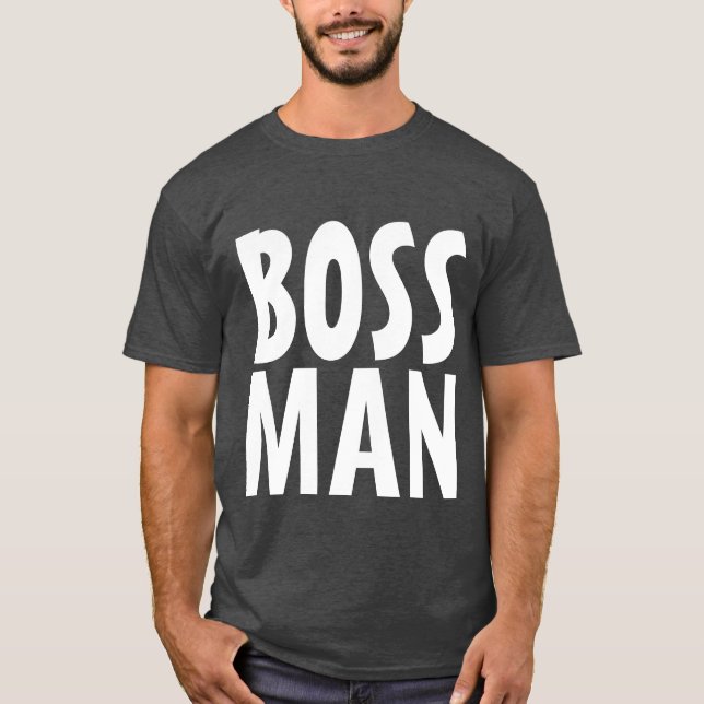 T-shirts TEE - SHIRT noirs BOSS MAN (Devant)