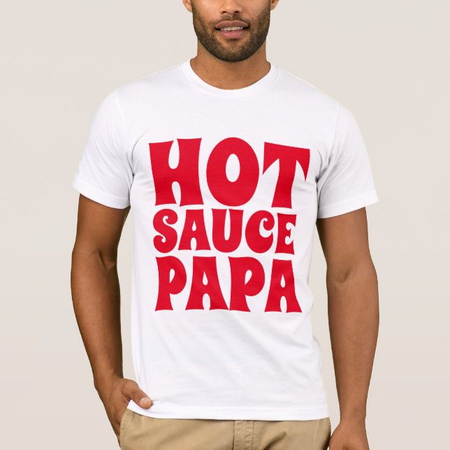 T-shirts Tee - shirts HOT SAUCE PAPA MENS (Devant)