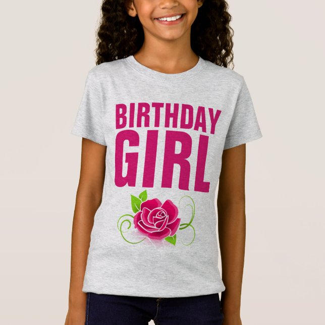T-Shirts Tee-shirts pour fille d'anniversaire (Devant)