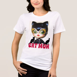 T-SHIRTS TEES CHATTE FEMME, MAMAN CHAT