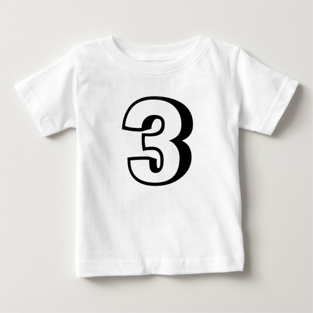 T-shirts Toddler 3e anniversaire Age 3 ans (Devant)